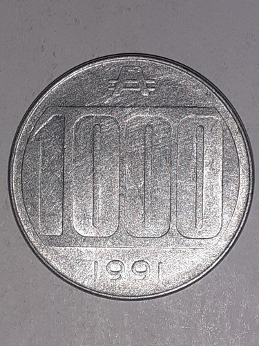Moneda De 1000 Australes Del Año 1991 
