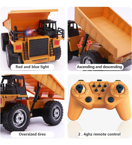 Mqdmini Rc Dump Vehicle Toy Para Niños - Coche De Control Re