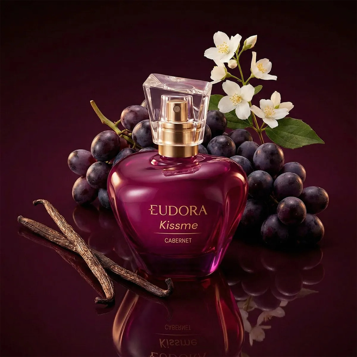 Eudora Kiss Me Cabernet Deo Colônia Feminino 50ml