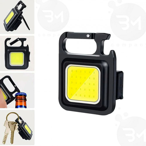 Lanterna Portátil Usb Com Mosquetão E Abridor De Garrafas