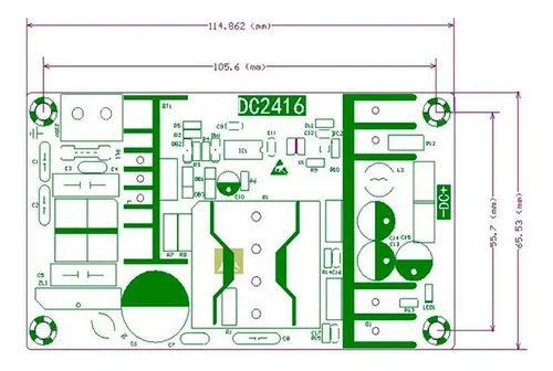 Fuente Conmutada De Alimentación 24v 6a 110/220vac Ac Dc