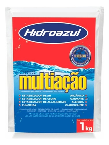 Cloro Granulado Multiação Hidroazul - 1kg