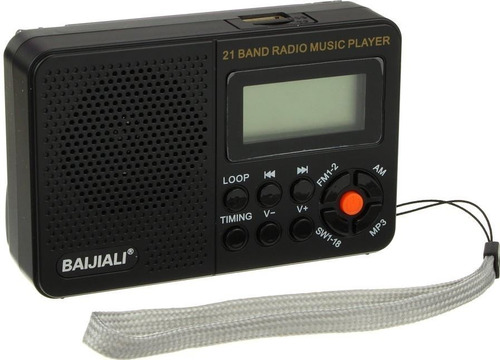 Radio Digital Am/fm/usb/microsd Bolsillo Recargable + Obsequ