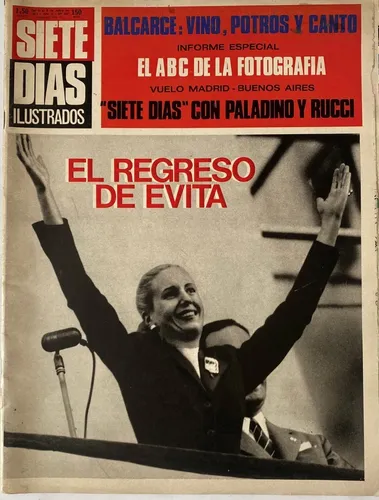 Siete Días, Eva Perón El Regreso 1971 Ex6 (Usado)