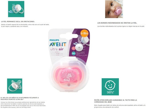 Chupete Philips Avent Ultra Air 6-18 Meses