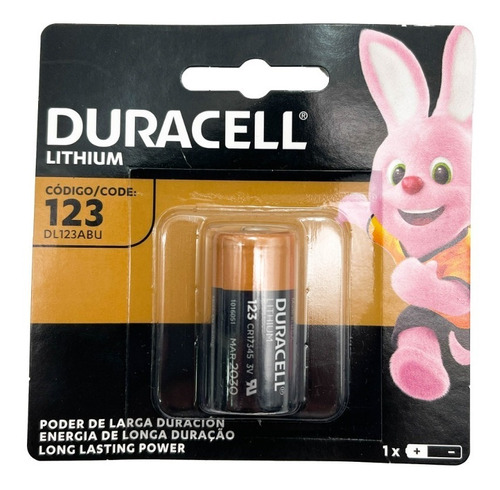 Pila Litio 123 Cr17345 Ultra Lithium Duracell