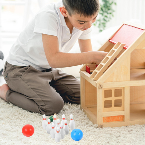 2 Juegos De Exquisitos Bolos Modelo Mini House Bowling Dollh