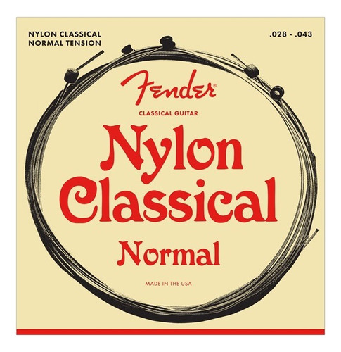 Set Cuerdas Fender Nylon Classical 28-43 Ball End