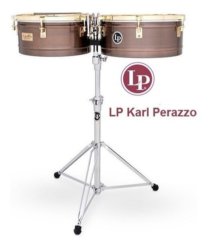 Timbal Lp Karl Perazzo Signature Timbales Bronce Antiguo