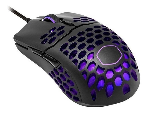 Mouse gamer de juego Cooler Master  MM711 matte black
