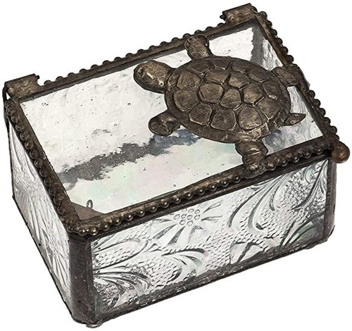 Regalos De La Tortuga De Mar Joyería Caja De Cristal Claro D