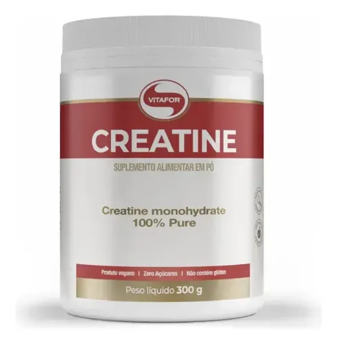 Creatina Monohidratada Creatine Vitafor 300g Sem Sabor