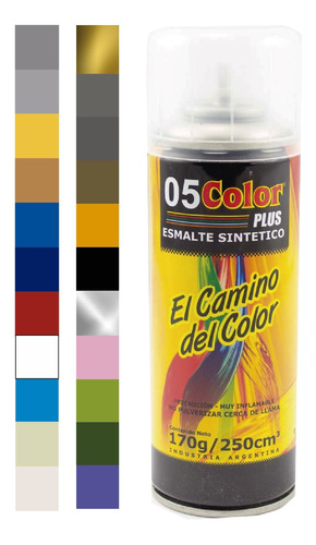 Pintura Aerosol 05 Dorado 250 Cc.