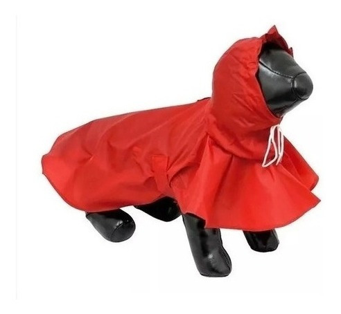 Capa De Chuva Para Cachorro P P Nylon Emborrachado Com Capuz