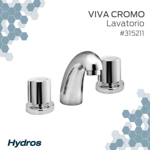 Juego De Vanitory 40cm Griferia Lavatorio Viva Cromo Espejo