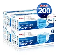 Comprar 200 Cubrebocas Tricapa, Mascarilla Termosellado, Tapabocas
