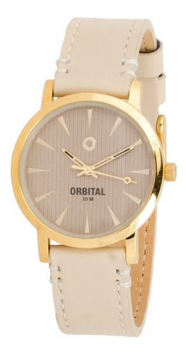 Reloj Orbital Cuero Original Ed384440 Dama 3atm Cyber Outlet