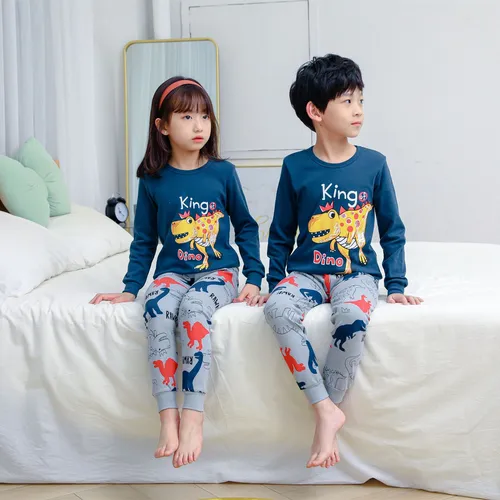 Conjunto De Pijama De Algodón Para Niños, Ropa De Dormir Nue