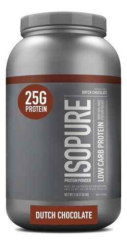 Isopure Zero Carbohidratos Proteina Cafe Holandes 3 Lb