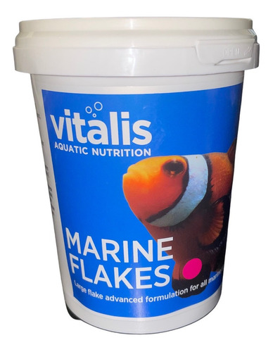 Ração Vitalis Marine Flakes 22g Aquatic Nutrion Marinho Reef