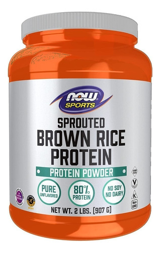 Brown Rice Protein 907g, Proteina Arroz Integral, Now,
