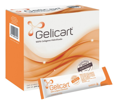 Imagen 1 de 4 de Gelicart® Colágeno Hidrolizado X 30 Sobres | Articulaciones