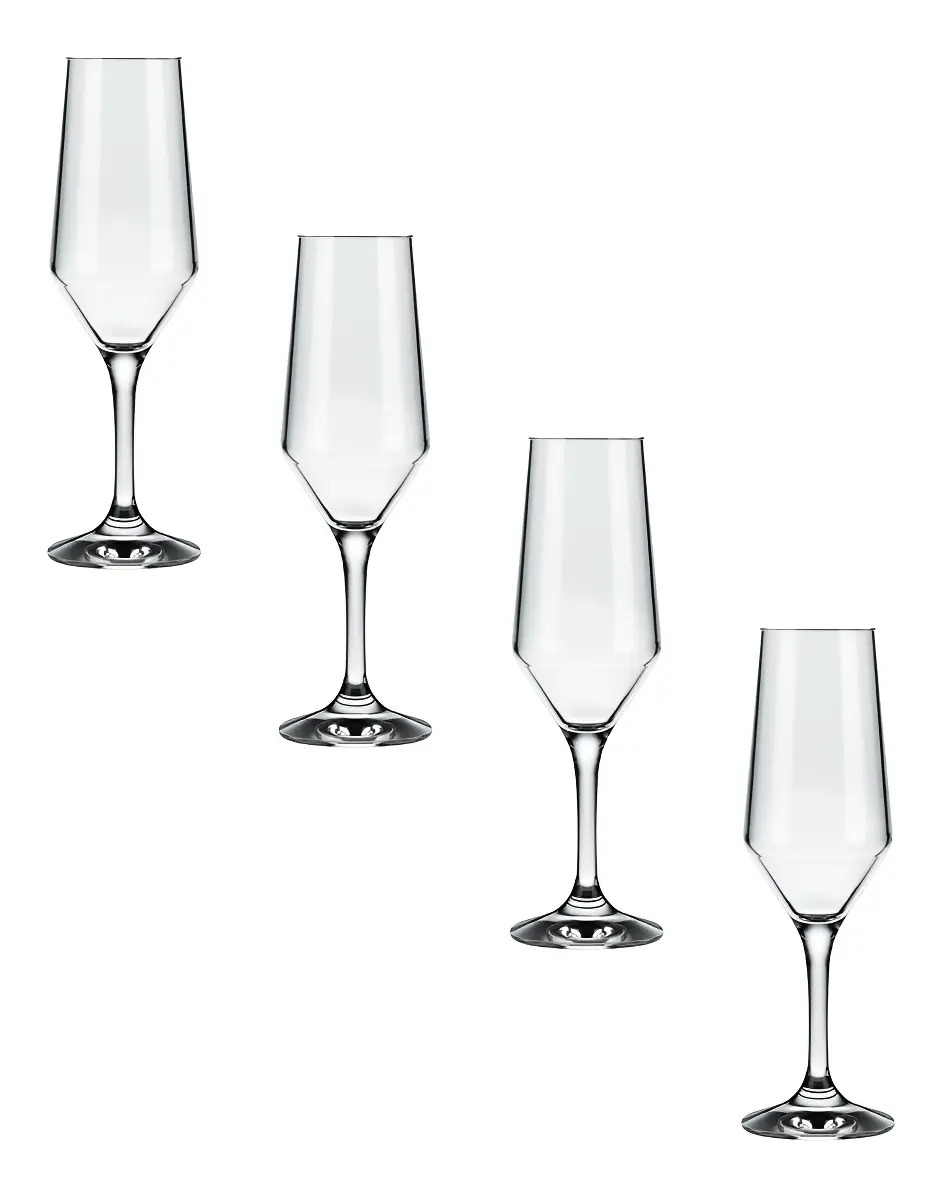 Kit Taça Buffet 186ml Vidro Design Classico 4 Unidades Nadir Cor Transparente
