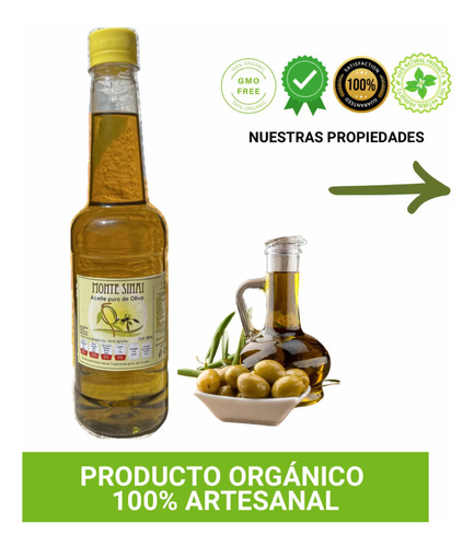 Aceite De Oliva Orgánico Artesanal Extra Virgen 1lt Prenfrio