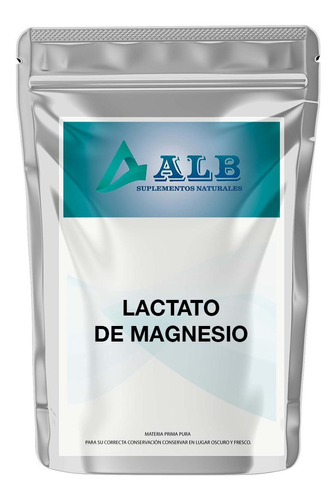 Lactato De Magnesio Puro 100 Gr Alb Sabor Característico