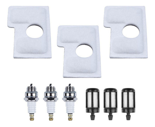 9x Kit De Bujía De Filtro De Combustible De Aire Para Ms170