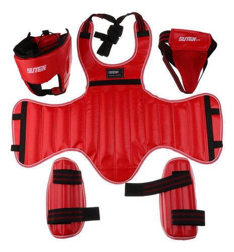 Sanda Protective Gear Set Espinilleras Protector De Pecho