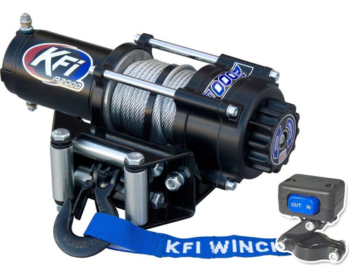 Kfi 2000 Lb Una Serie Cable De Acero Atv Utv Winch A2000