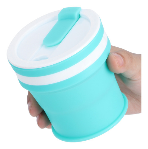 Taza Plegable Portátil De Silicona De 350 Ml Para Café