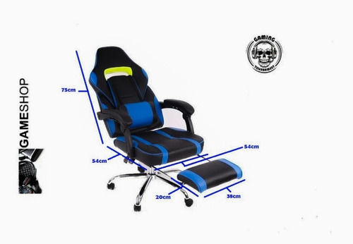Imagen 3 de 5 de Sillas Gamer Deportiva Playstation Xbox Pc Oficina Sillon