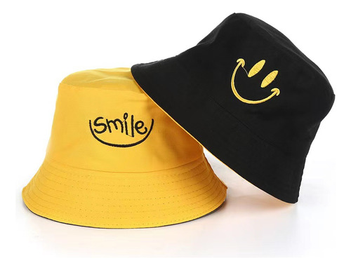 Gorro Unisex De Algodón De Doble Cara Corduroy Smile Para Mu