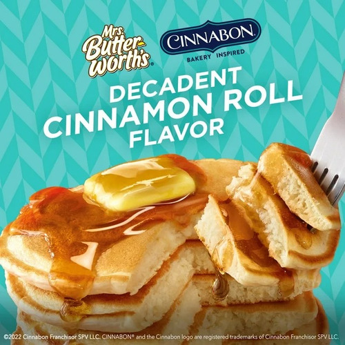 Maple Syrup Cinnabon Mrs Butterworth's 24 Fl Oz