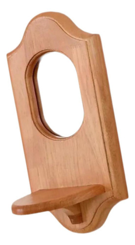 Marco De Madera Con Espejo De Montaje En Pared Con Aplique