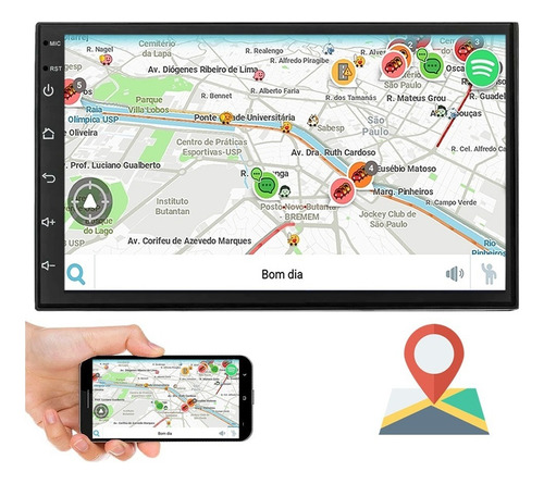 Multimídia Android Gps 4+64gb Fiat Palio Siena Idea 05/12
