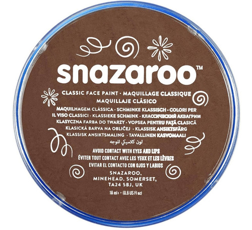 Maquillaje Snazaroo Cafe Claro Clasico 18ml Pinta Caritas