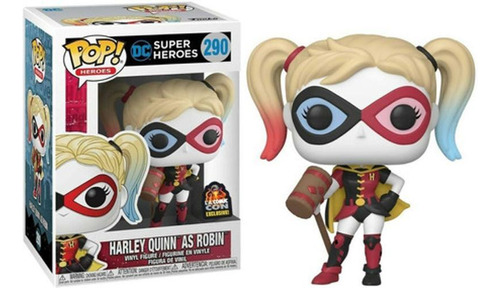 Boneco Funko Pop Heroes Dc Harley Quinn As Robin 290