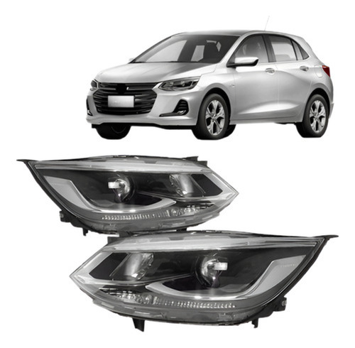Par Farol Cromado C/projetor S/led Onix Rs 2020 A 2024