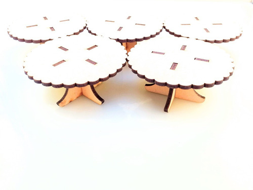 Candy Bar Portacupcake Individual X 5u - Mdf / Fibrofacil