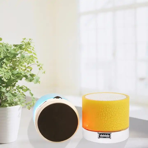 Bocina Bluetooth Portatil Inalambrica Altavoz Cilindro Rosa