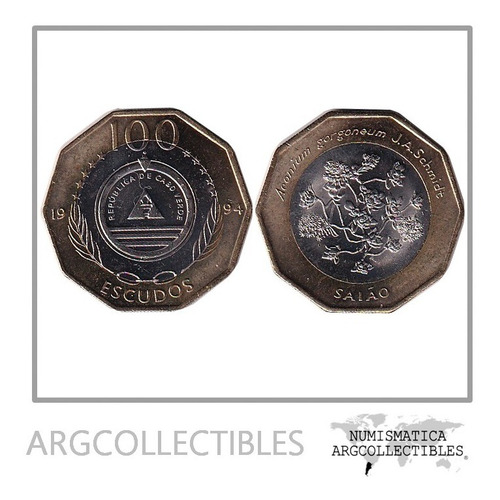 Cabo Verde Moneda 100 Escudos 1994 Km-38 Saiao Unc