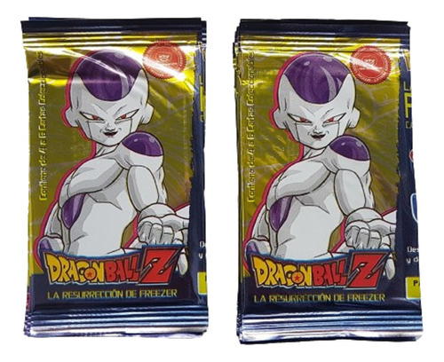 25 Sobres Cartas Colec Dragón Ball Z Resurrección De Freezer