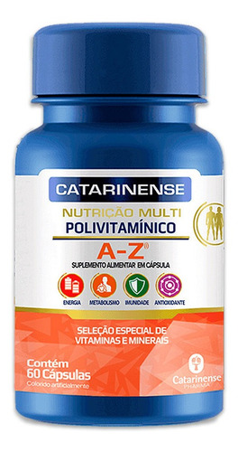 Kit 3 Polivitamínico A-z Catarinense C/ 60 Cápsulas