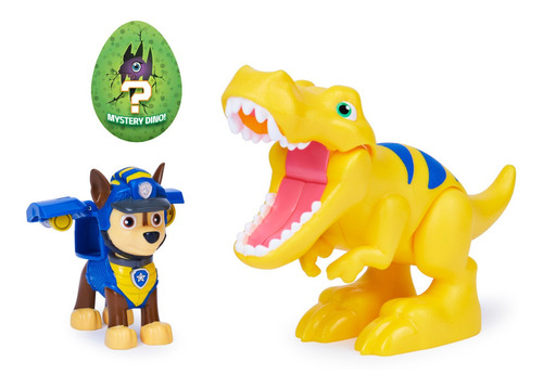 Paw Patrol Marshall Y Dinosaurio Velociraptor Dino Rescue 