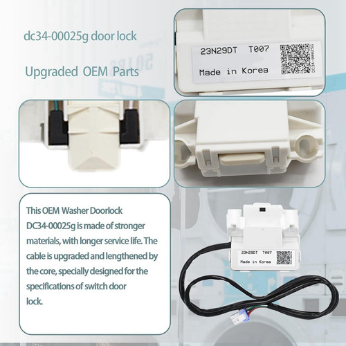 Cerradura De Puerta Con Interruptor Dc34-00025g Ap6884125 Ps