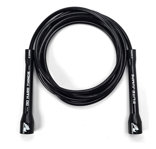 Elite Jumps - Cuerda Do Hard Things 6mm Pvc Color Negro