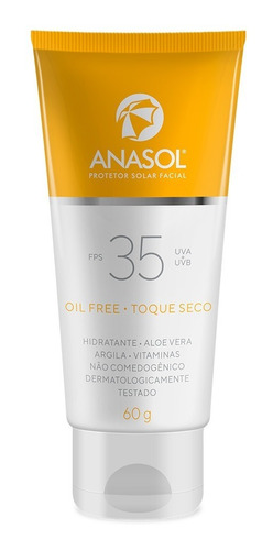 Anasol Protetor Solar Facial Fps 35-toque Seco-60g-nf